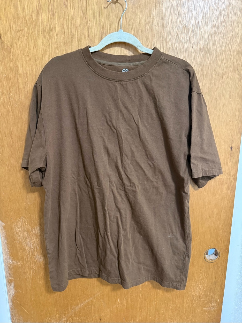 Classic Men's Brown Short Sleeve Crewneck Tee